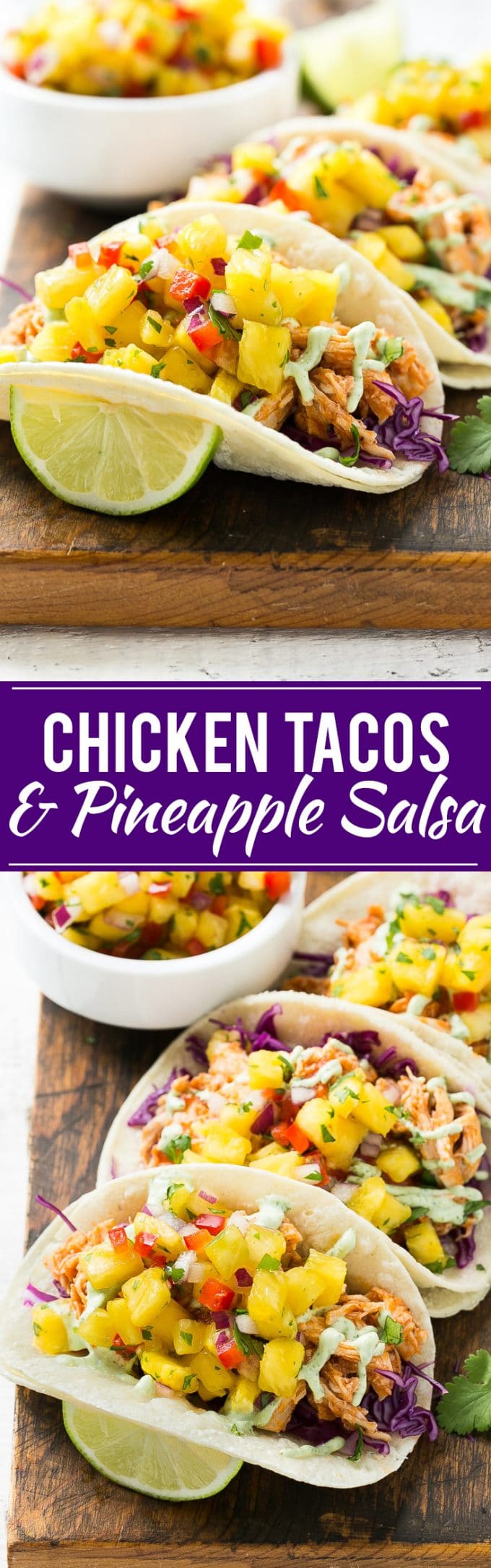 Pulled Chicken Tacos | Shredded Chicken Tacos | Chicken Tacos #tacos #chicken #pineapple #dinner #dinneratthezoo