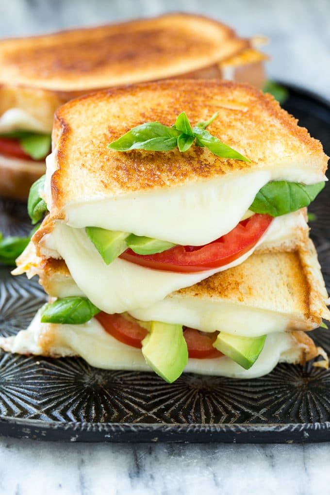 Grilled Caprese Sandwich - Dinner at the Zoo