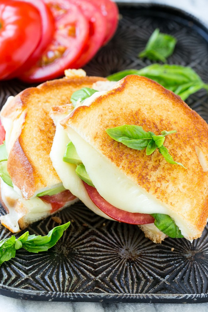 Grilled Caprese Sandwich - Dinner at the Zoo