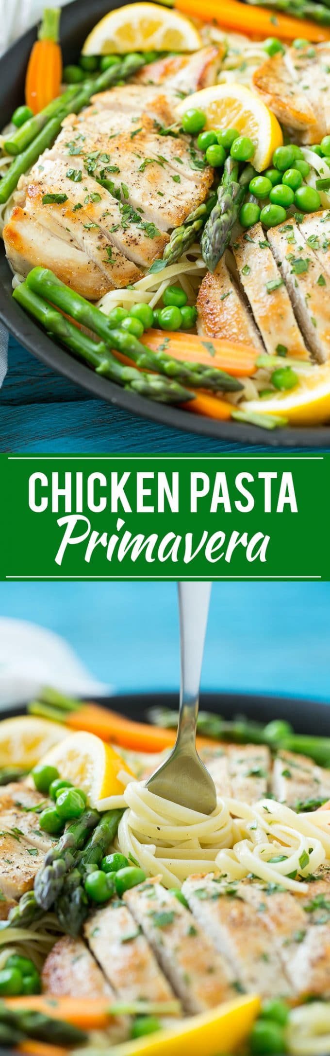 Chicken Primavera Recipe | Chicken Pasta | Vegetable Pasta #chicken #pasta #asparagus #carrots #peas #spring #dinner #dinneratthezoo