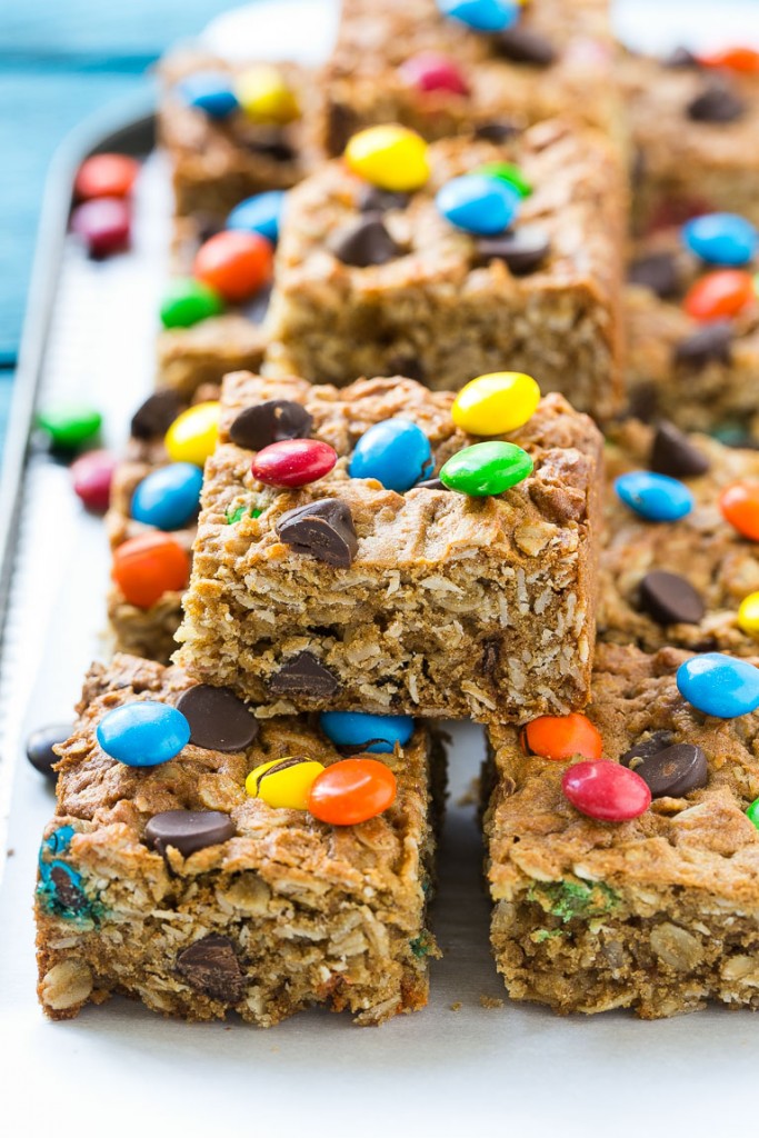 Monster Cookie Bars - Dinner at the Zoo