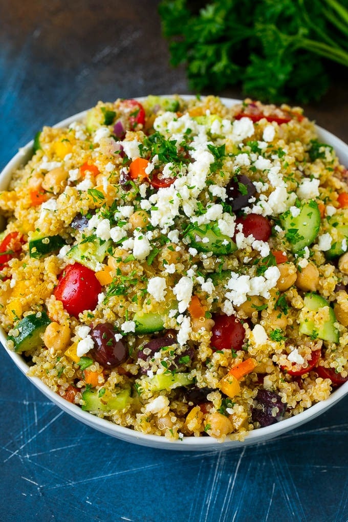 Quinoa Salad with Veggies - Dinner at the Zoo