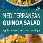 Mediterranean Quinoa Salad Recipe | Healthy Quinoa Salad | Chopped Salad #quinoa #healthy #cleaneating #lunch #dinner #dinneratthezoo