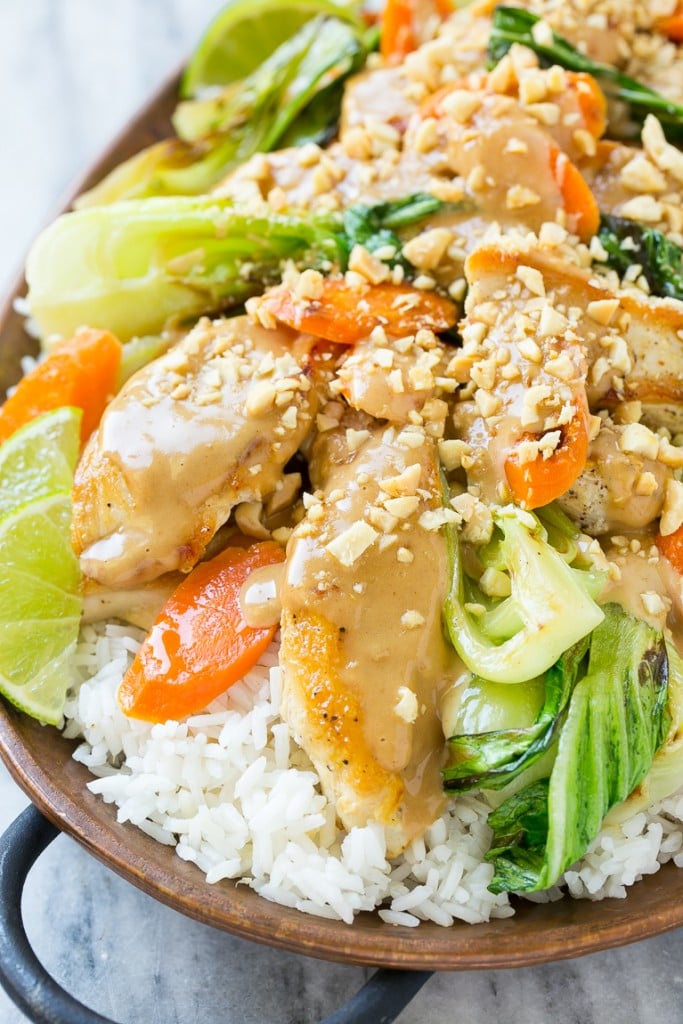 Thai Peanut Chicken - Dinner at the Zoo