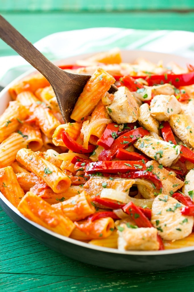 Chicken Riggies (Spicy Chicken Rigatoni) - Dinner at the Zoo