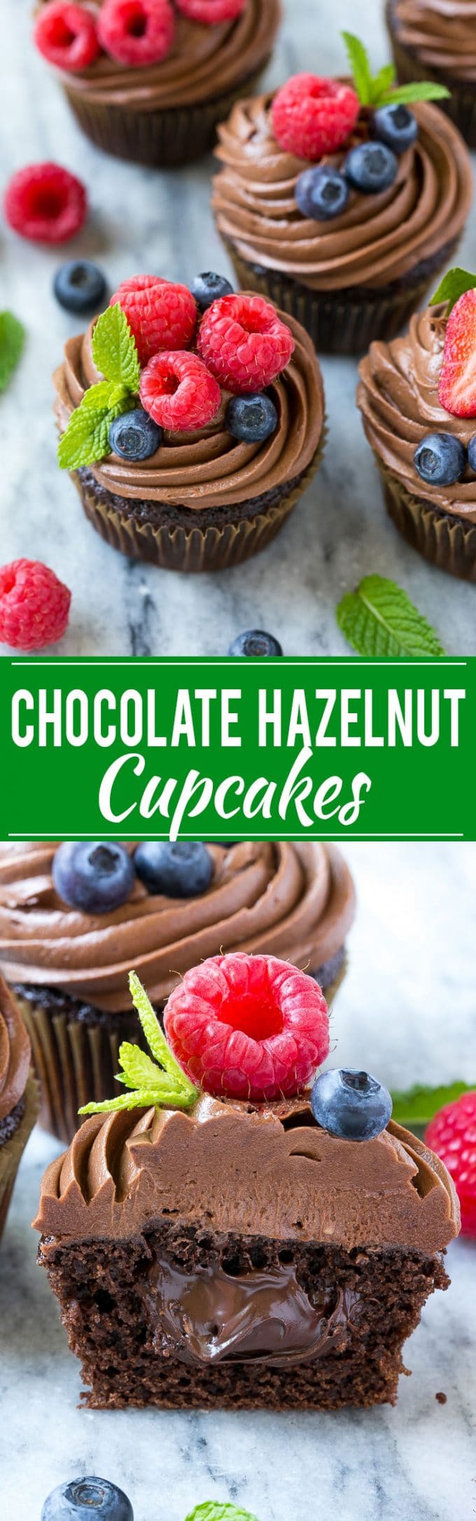 Chocolate Hazelnut Cupcakes | Chocolate Cupcakes #chocolate #cupcakes #dessert #dinneratthezoo #baking