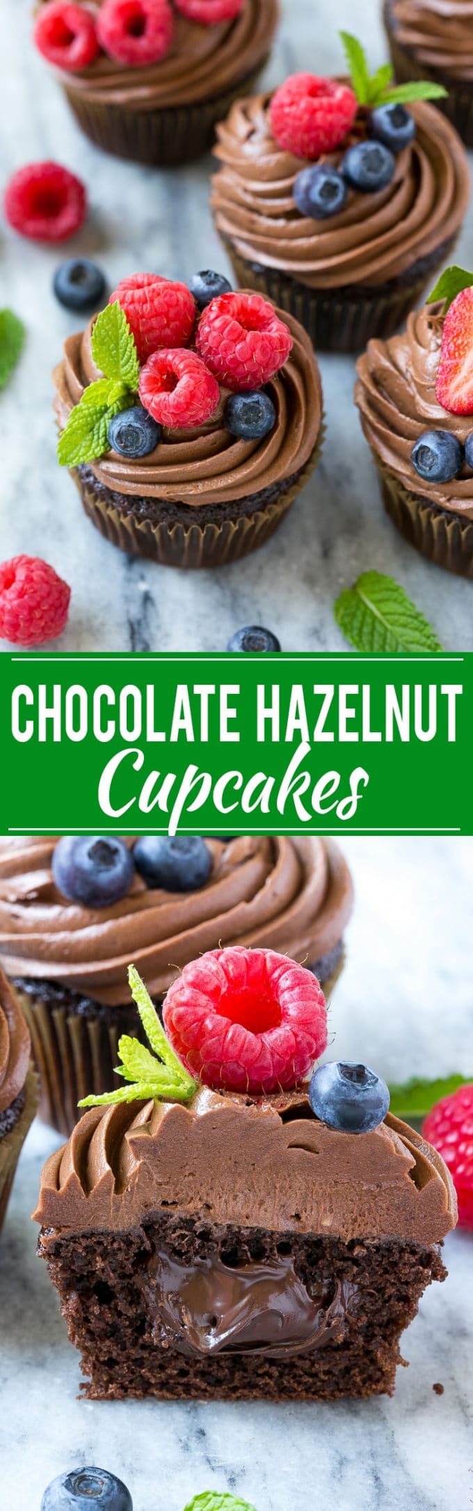 chocolate hazelnut cupcakes