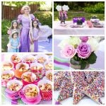 A princess tea time birthday party including ideas for food, crafts, activities, favors and more!