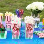 This recipe for confetti popcorn is a treat that's full of flavor and fun colors and only takes 5 minutes to make, plus ideas on how to host a family fun night with plenty of delicious and wholesome snacks! #HaveAJOLLYTIME ad