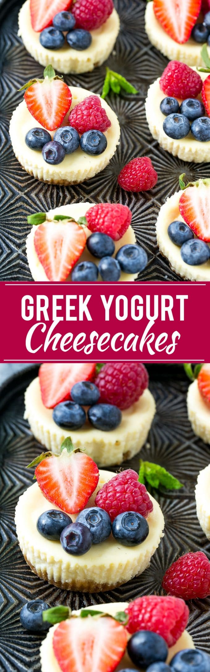 Greek Yogurt Cheesecake Recipe | Mini Cheesecake | Healthy Cheesecake #cheesecake #dessert #baking #strawberries #dinneratthezoo