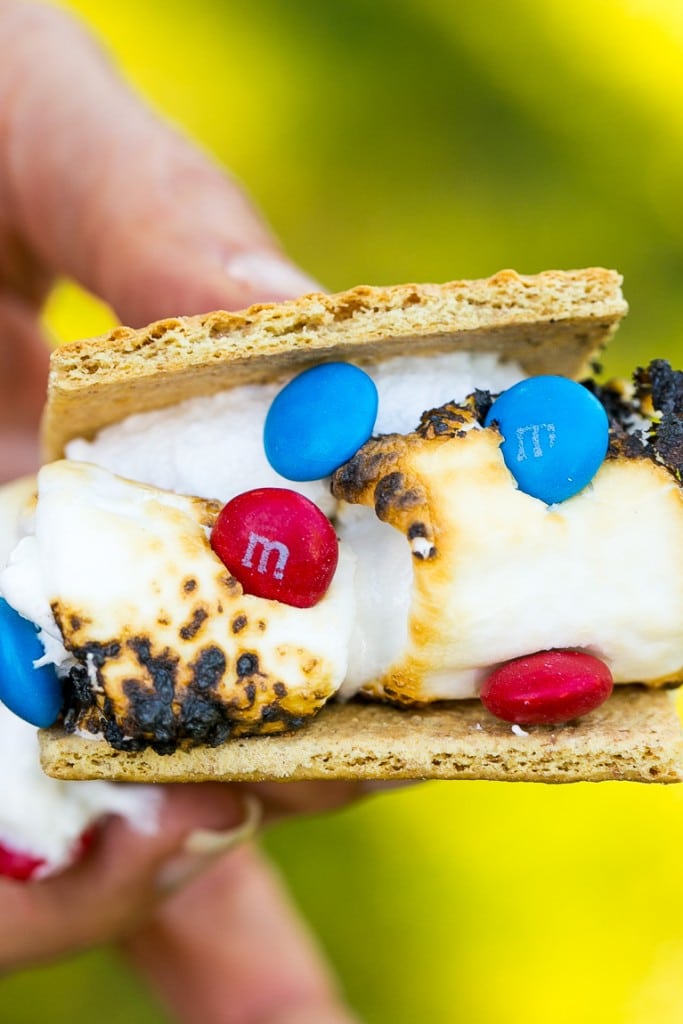 S'mores with M&M's in them.