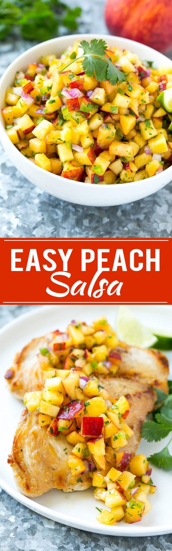 Peach Salsa | Fruit Salsa #peaches #salsa #dip #appetizer #dinneratthezoo