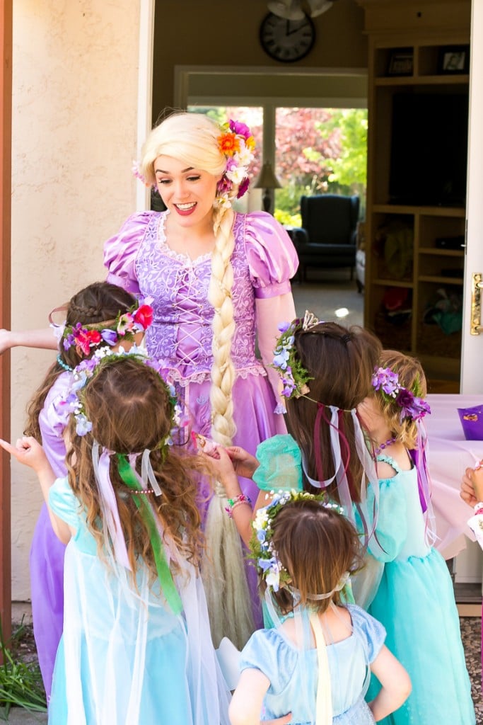 A princess tea time birthday party including ideas for food, crafts, activities, favors and more!