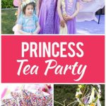 A princess tea time birthday party including ideas for food, crafts, activities, favors and more!