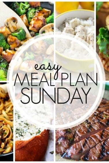 Easy Meal Plan Sunday Week 50