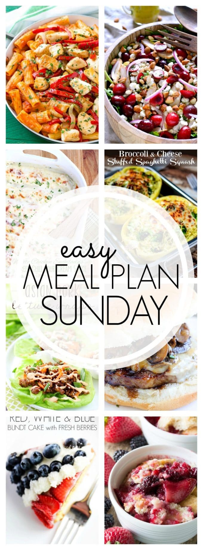 Easy Meal Plan Sunday Week 51