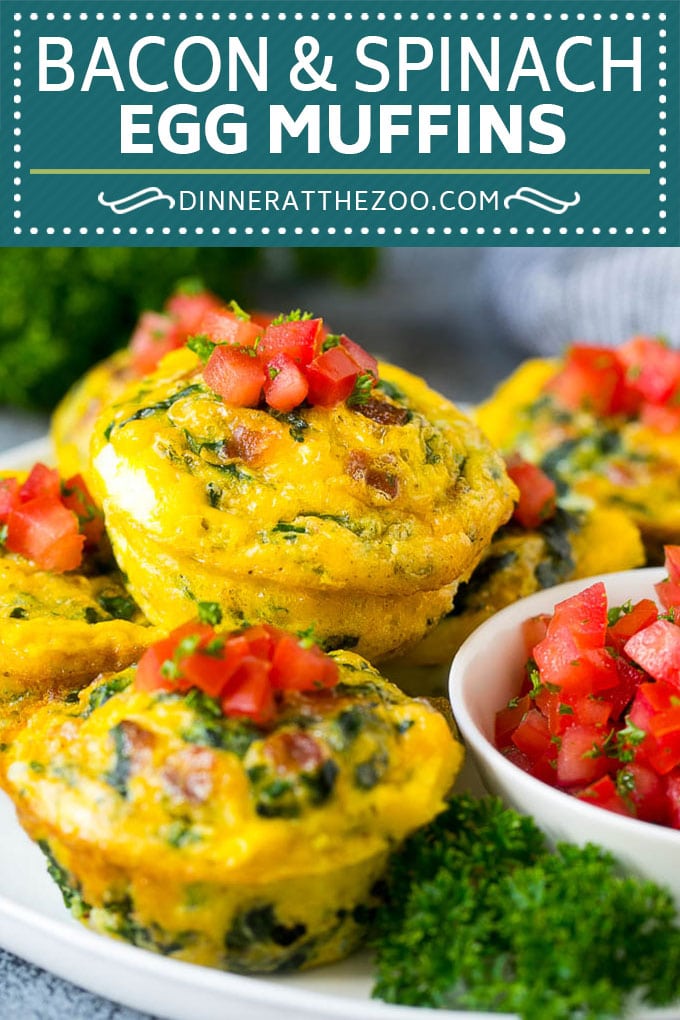 Egg Muffins Recipe | Low Carb Breakfast | Breakfast Meal Prep #eggs #lowcarb #keto #spinach #cheese #mealprep #breakfast #dinneratthezoo