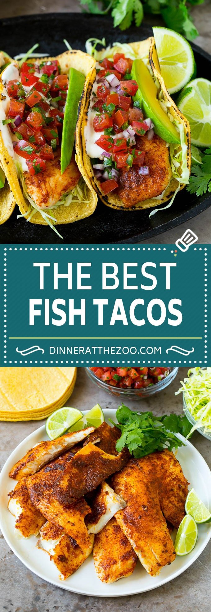 Fish Tacos with with Avocado - Dinner at the Zoo