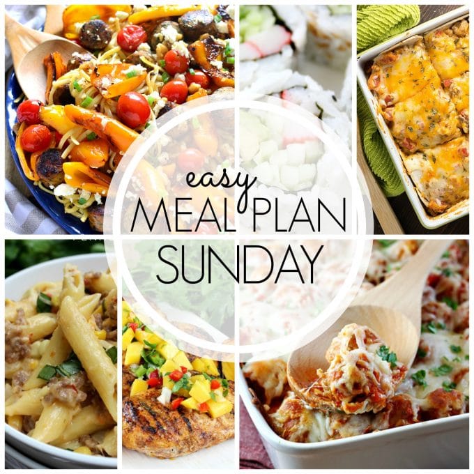 Easy Meal Plan Sunday - Week 55