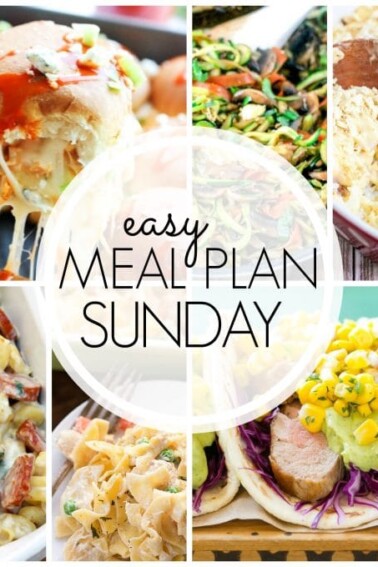 Easy Meal Plan Sunday - Week 56