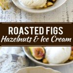 This recipe for spice roasted figs with hazelnuts and vanilla ice cream is a cool and refreshing treat that showcases fresh figs. It's an easy dessert that the whole family will love! #Breyers150 #ad