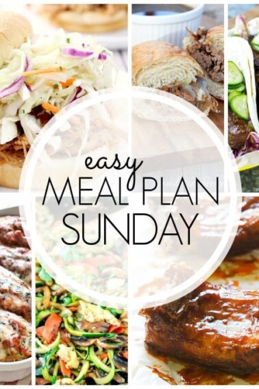 Easy Meal Plan Sunday - Week 62