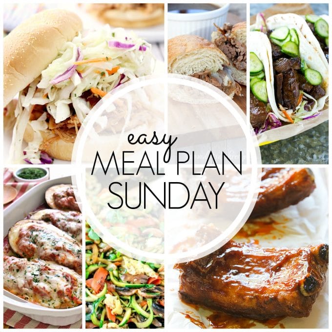 Easy Meal Plan Sunday - Week 62