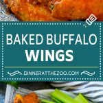 Baked Buffalo Wings Recipe | Buffalo Chicken Wings | Crispy Baked Chicken Wings #chicken #chickenwings #buffalochicken #appetizer #dinneratthezoo