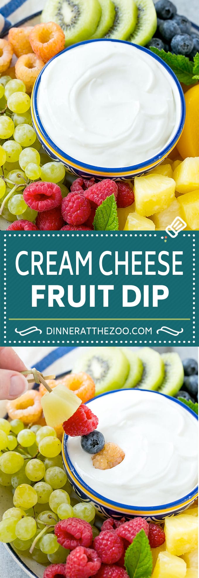 Cream Cheese Fruit Dip | Fruit Recipe | Fruit Dip #fruit #dip #creamcheese #snack #dessert #dinneratthezoo