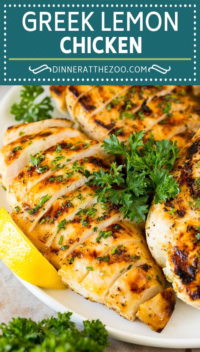 Greek Lemon Chicken - Dinner at the Zoo
