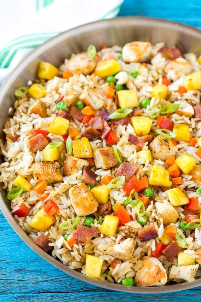 chicken bacon fried rice recipe