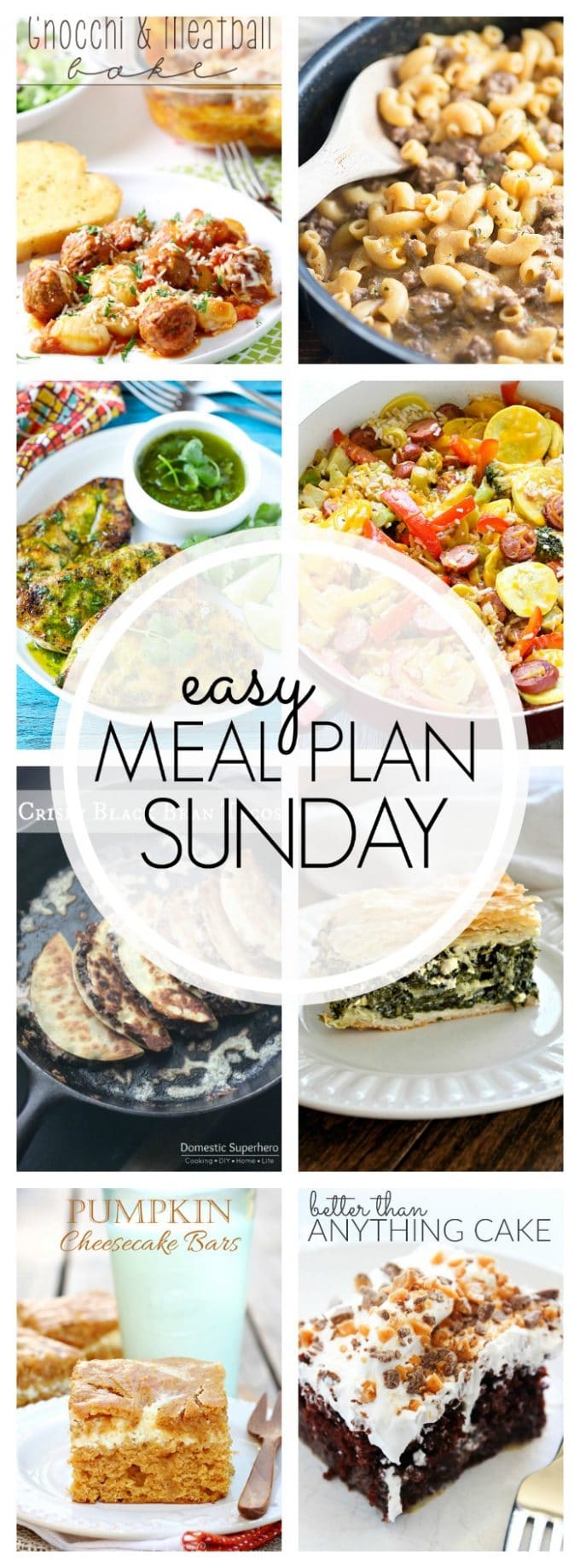 Easy Meal Plan Sunday - Week 67