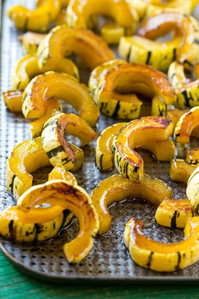 Brown Sugar Delicata Squash Recipe - Dinner at the Zoo