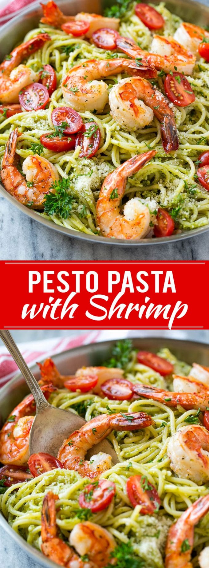 Shrimp Pesto Pasta - Dinner at the Zoo