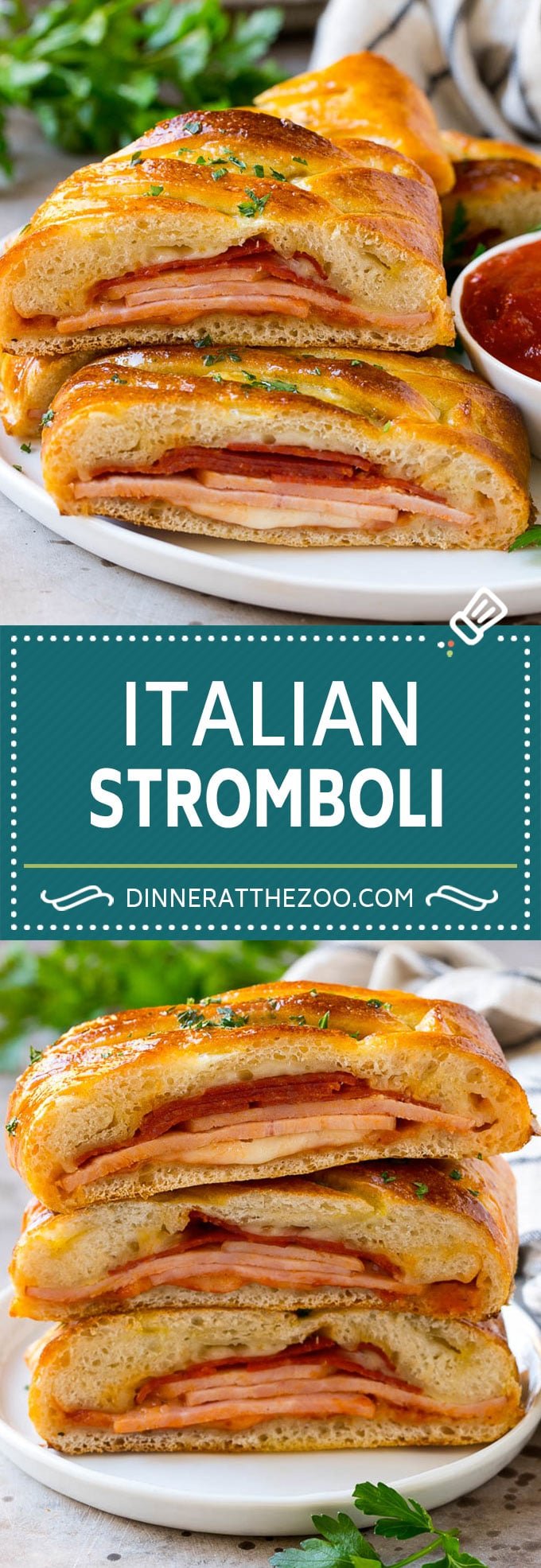 Stromboli Recipe | Italian Stromboli #pepperoni #cheese #ham #dinner #dinneratthezoo