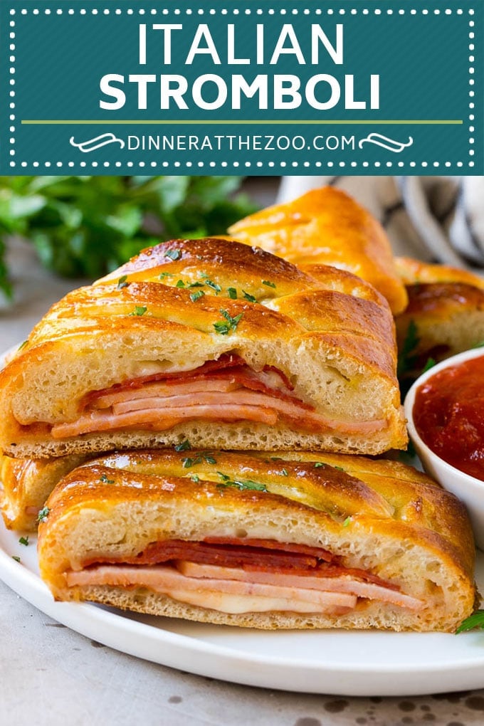 Stromboli Recipe | Italian Stromboli #pepperoni #cheese #ham #dinner #dinneratthezoo