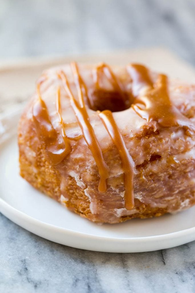 Caramel Apple Croissant Donut