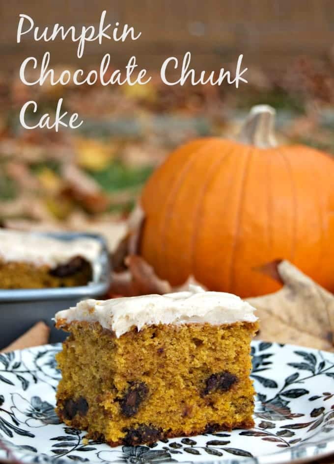 Pumpkin Chocolate Chunk Cake