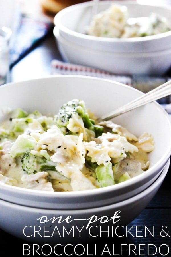One-Pot Creamy Chicken and Broccoli Alfredo