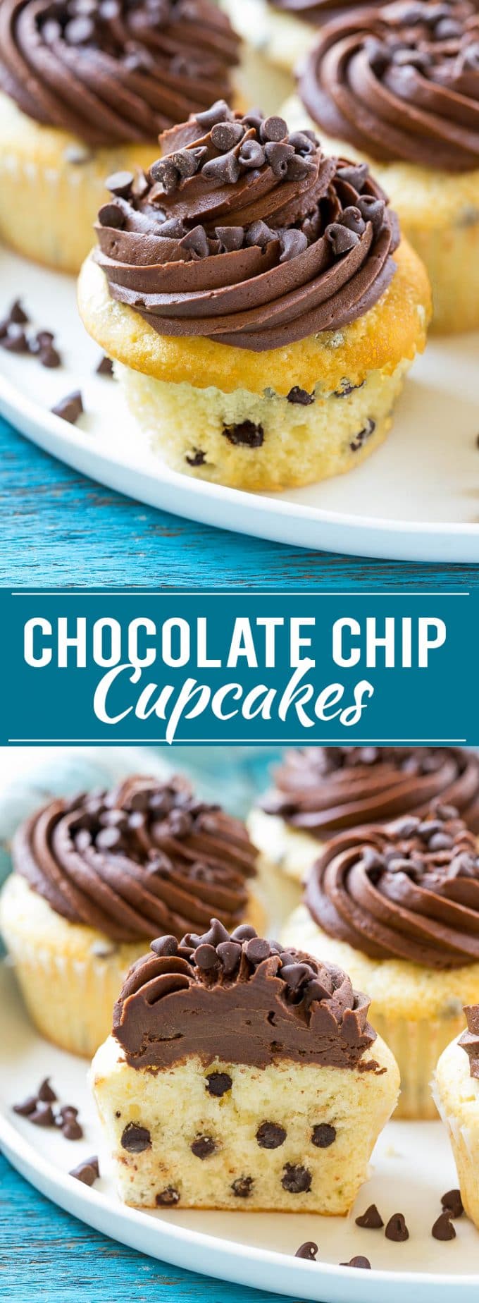 Chocolate Chip Cupcakes Recipe | Cupcake Recipe | Chocolate Chips | Chocolate Frosting | Easy Cupcake Recipe #cupcakes #chocolate #cake #dessert #dinneratthezoo