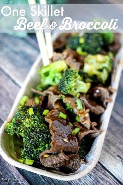 One Skillet Beef & Broccoli