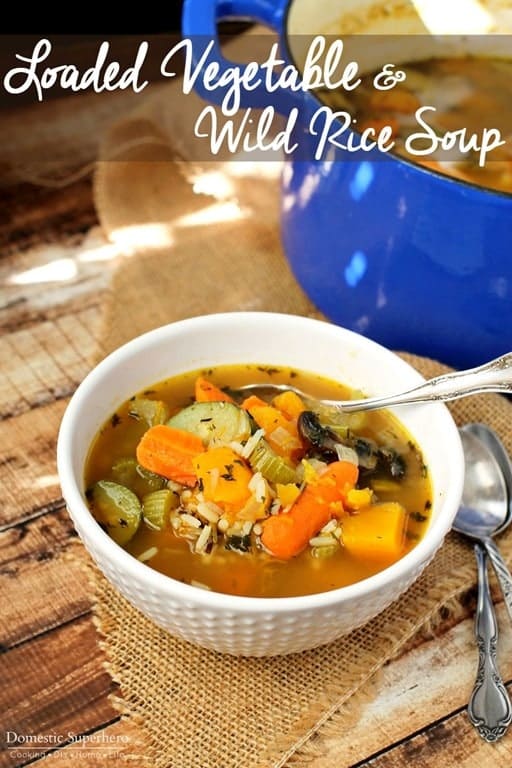 Loaded Vegetable and Wild Rice Soup