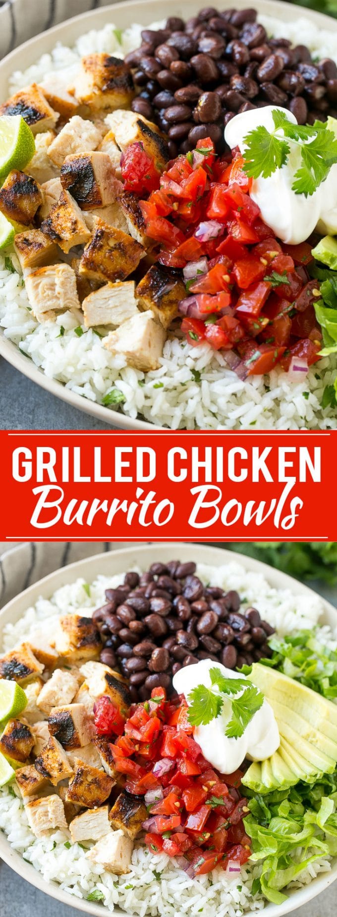 Chicken Burrito Bowls Recipe | Grilled Chicken Recipe | Burrito Bowl | Mexican Chicken #burrito #mexicanfood #rice #beans #chicken #dinner #dinneratthezoo #mealprep