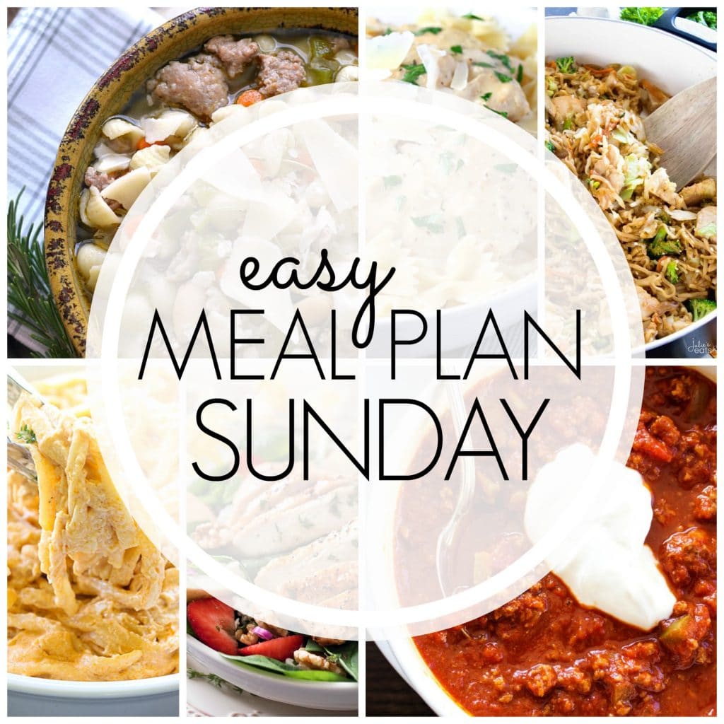 Easy Meal Plan Sunday - Week 82