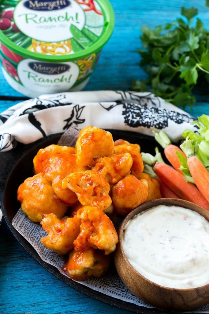 Buffalo Cauliflower Bites Dinner at the Zoo