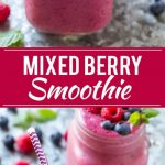 Mixed Berry Smoothie Recipe | Berry Smoothie | Healthy Smoothie Recipe | Easy Smoothie