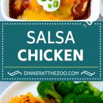 Salsa Chicken Recipe | Baked Chicken | Mexican Chicken #chicken #salsa #mexican #lowcarb #keto #glutenfree #dinner #dinneratthezoo