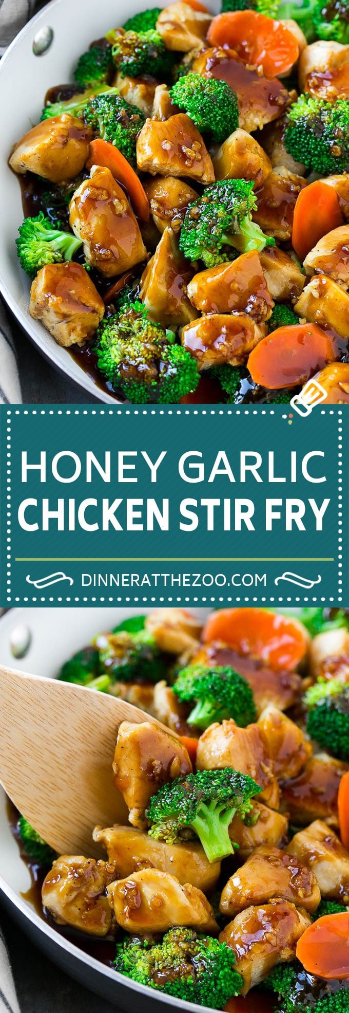 Miel Stir Fry de pollo al ajo | Pollo y brócoli | Receta sana de pollo | Receta de pollo fácil #receta de pollo #stirfry #asianfood #healthy #dinneratthezoo