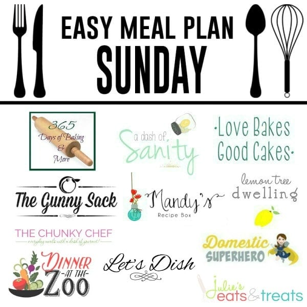 Easy Meal Plan Sunday