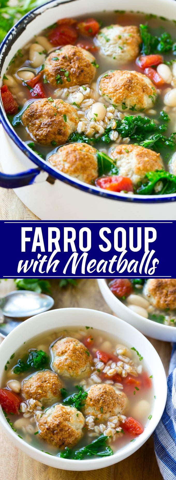 Farro Soup with Meatballs Recipe | Farro Recipe | Meatball Soup | Healthy Soup Recipe #soup #healthy #meatballs #farro #dinner #dinneratthezoo